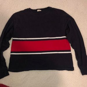 brandy melville cropped long sleeve t-shirt